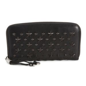 🆕️ Jimmy Choo Filipa lamb leather with black enamel studded stars